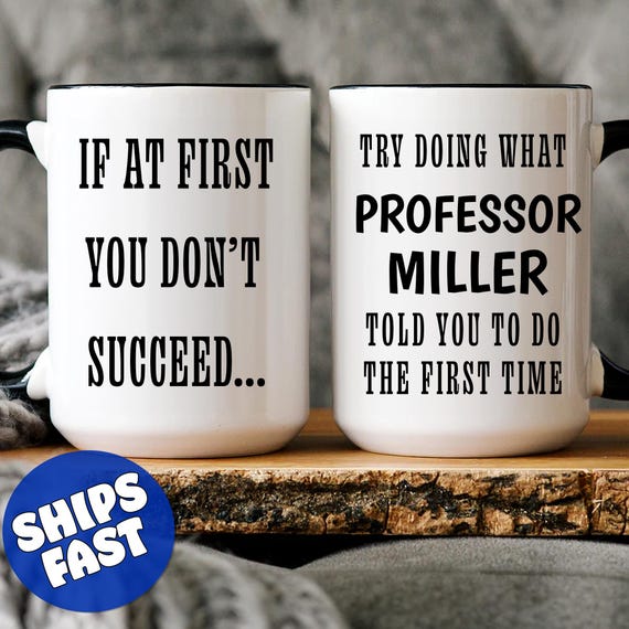 College Professor Coffee Mug, Gift For Professor, Personalized Professor Gift, Professor Gift Idea, Professor Thank You Gift