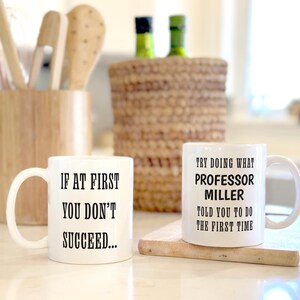 College Professor Coffee Mug, Gift For Professor, Personalized Professor Gift, Professor Gift Idea, Professor Thank You Gift image 2