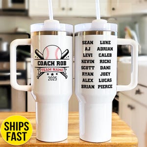 Baseball Coach Tumbler, Baseball Coach Gift, Gift for Baseball Coach, Baseball Coach Cup, Softball Coach Gift, Softball Coach