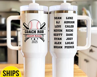 Baseball Coach Tumbler, Baseball Coach Gift, Gift for Baseball Coach, Baseball Coach Cup, Softball Coach Gift, Softball Coach