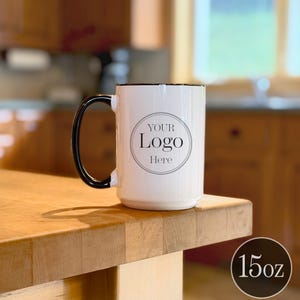 Logo Coffee Mug, Custom Logo Mug, Company Logo Mug, Mug With Logo, Business Logo Mug, Personalized Logo Coffee Mug image 3