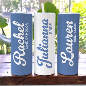 Bridesmaid Tumbler, Bridesmaid Proposal Gift, Bridesmaid Gifts, Bachelorette Party Tumbler, Wedding Party Gift, Bachelorette Tumbler
