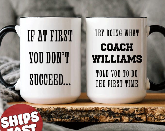 Coach Coffee Mug, Gift For Coach, Personalized Coach Gift, Coach Gift Ideas, Football Coach