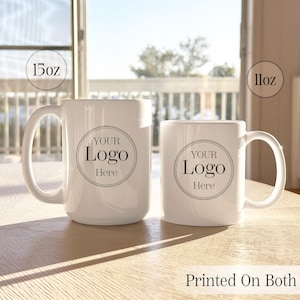 Logo Coffee Mug, Custom Logo Mug, Company Logo Mug, Mug With Logo, Business Logo Mug, Personalized Logo Coffee Mug image 5