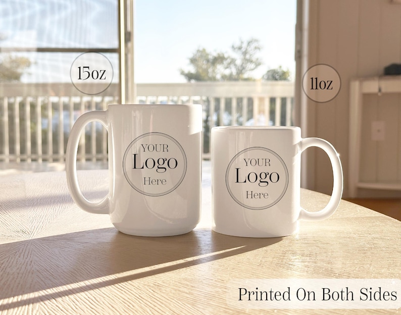 Logo Coffee Mug, Custom Logo Mug, Company Logo Mug, Mug With Logo, Business Logo Mug, Personalized Logo Coffee Mug image 5