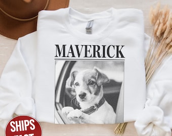 Personalized Pet Sweatshirt, Custom Dog Sweatshirt, Custom Picture Pet Sweatshirt, Dog Lover Gift, Pet Remembrance Gift