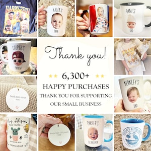 Foto-Collage-Tasse mit personalisiertem Text, Benutzerdefinierte Fototasse, Benutzerdefinierte Bild- und Texttasse, personalisierte Tassen Geschenke Bild 8