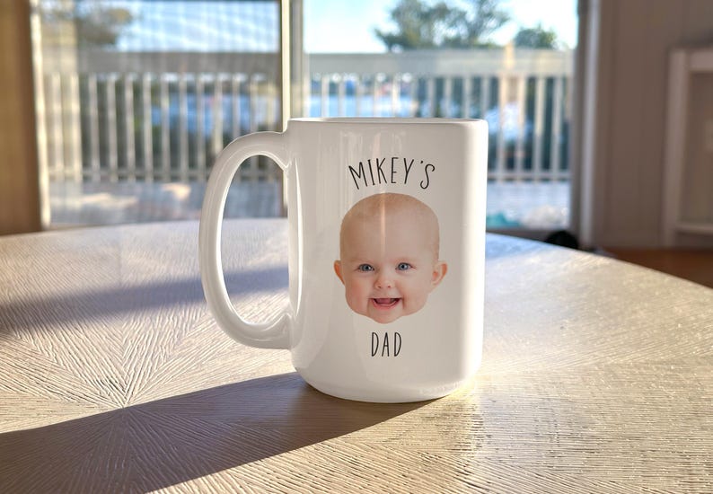 Custom Baby Face Mug, Personalized Baby Face Photo Coffee Mug, Custom Kids Photo Mothers Day Mug, Personalized Photo Mug For Dad image 9
