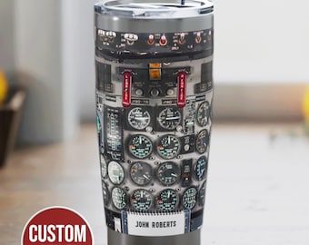 Pilot Gifts For Men Tumbler Cup, Aviation Gift Tumbler, Aviation Gifts, Aviation Decor, Retirement Gift, Graduation Gift