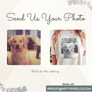 Comfort Colors Personalized Pet Shirt, Custom Dog Shirt, Custom Picture Pet Shirt, Dog Lover Gift, Pet Remembrance Gift image 3