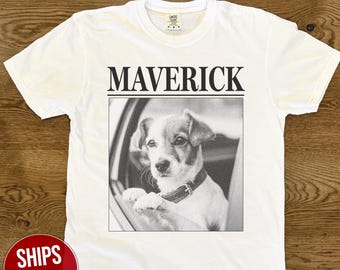Comfort Colors Personalized Pet Shirt, Custom Dog Shirt, Custom Picture Pet Shirt, Dog Lover Gift, Pet Remembrance Gift