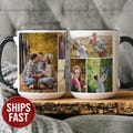 Photo Collage Mug With Personalized Text, Custom Photo Mug, Custom Picture And Text Mug, Personalized Mugs Gifts