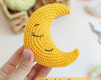 Moon Crochet easy Pattern | Amigurumi mini toys for Baby Mobile