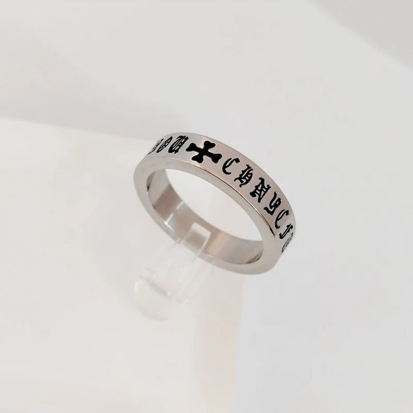 Chrome hearts style ring