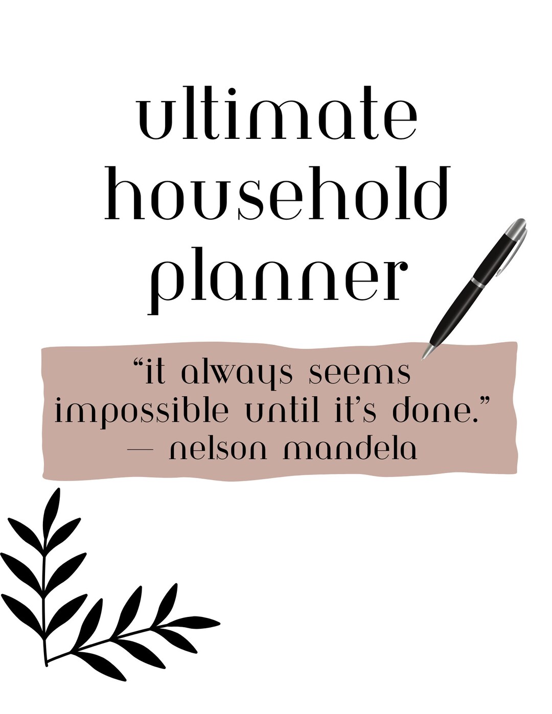 Digital Household Planner Printable Management Binder Household Budget ...
