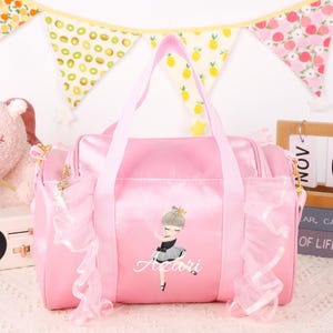 Custom Duffle Bag,Personalized Dance Name bags,Ballerina Bag,Dance makeup bag,Duffel Gift,birthday gift,Dancer gift for kid,Gift for Dancing
