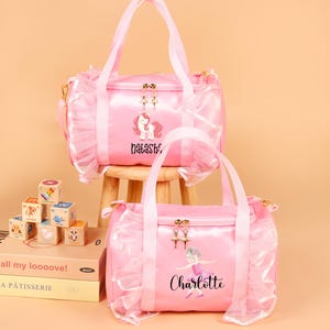 Personalized Dance Name bags,Dance makeup bag,custom duffle bag,Ballerina Bag,Duffel Gift,birthday gift,Gift for Dancing,Dancer gift for kid