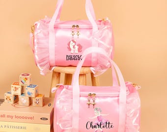 Personalized Ballerina Duffle Bag: Custom Dance Name, Ballet Gift