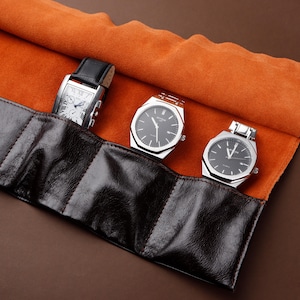 Gepersonaliseerde horloges opbergdoos rol, aangepaste leren horlogedoos, 6 vakken, huwelijkscadeau, reisetui horloge, vaderdagcadeau