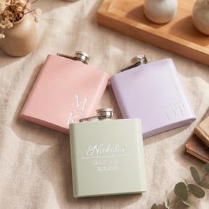 Engraved Metal Flask: Personalized Groomsmen Gift