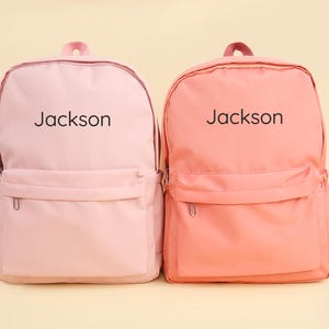 Sac à dos brodé personnalisé pour enfants, sac à dos avec nom personnalisé, joli cartable pour filles garçons, cartable pour enfants, retour à l'école, cadeaux d'anniversaire