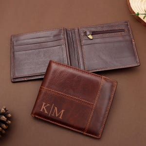 Personalized Men's Leather Wallet,Custom Teen Boy Wallet,Men's Wallet for Fathers Day,Engraved Men's Wallet,Father's Day Gift