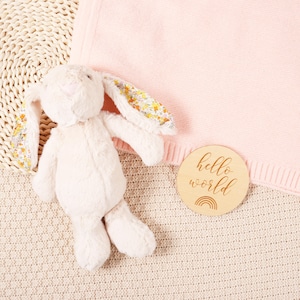 Custom New Baby Embroidered Blanket Gift Set,Newborn gift box,Baby Shower Gift,New Baby Girl and Boy Gift,Rabbit Gift Box,Pregnancy Gift Set