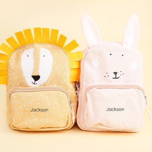 Sac à dos personnalisé pour tout-petit animal de bande dessinée, cartable brodé, cartable personnalisé pour enfants, joli cartable pour filles garçons, cadeau d'anniversaire