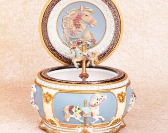 Boîte à Bijoux Musicale En Forme De Piano - Déco Vintage - Occasion (État à Vérifier)