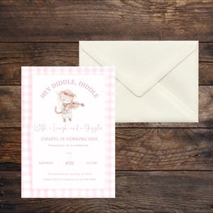 Printable Nursery Rhyme Birthday Invite