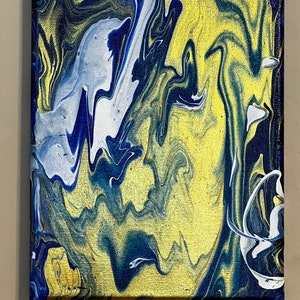 Acrylic Pouring Art - 8 x 10 &quot;Melting&quot;