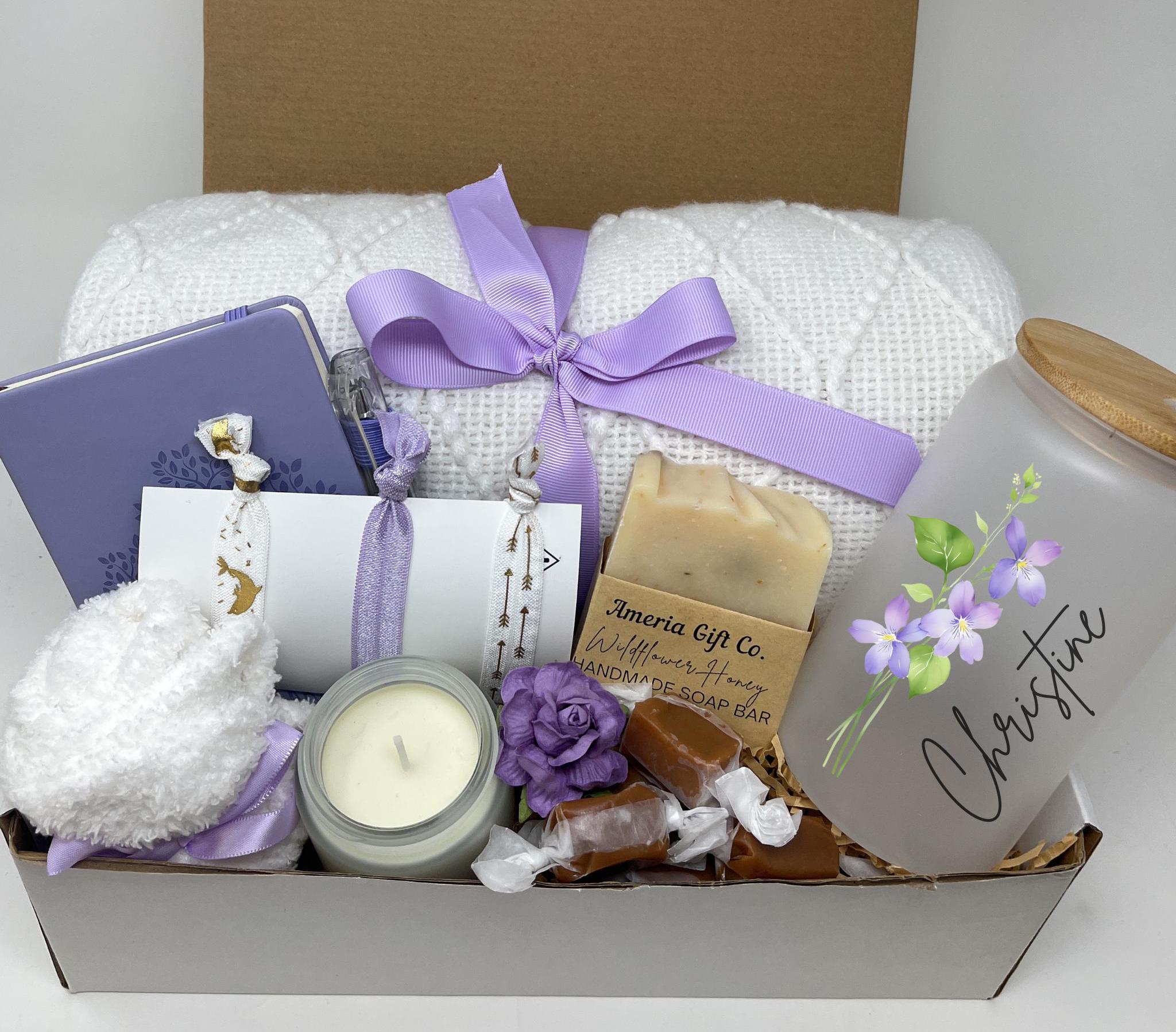 Personalized Gift Set, Birthday Gift Box for Friend, Special Occasion Gift Box, Cozy Gift Box, Thoughtful Gift Box for Women, Unique Gift