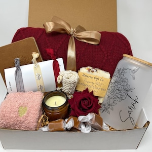 Promotion Gift for Her, New Job Gift for Women, Congratulations Gift Basket, Coworker Gift, Friendship Gift Box, Care Package,