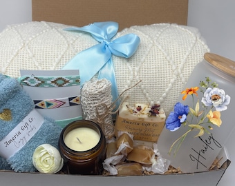 Healing Gift Box for Women, Personalized Get Well Soon Gift, Thinking of You Care Package, Comfort Gift Box, Self Care Gift