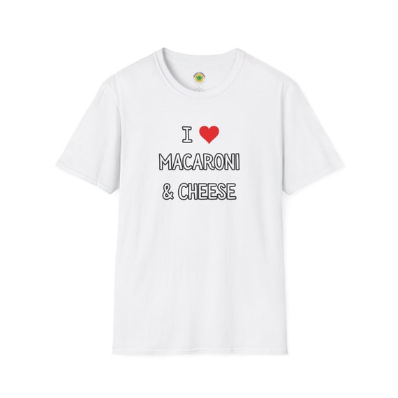 I Love (Heart) Cheese T-Shirt - Red Heart Black Text Design I Love (Heart) Cheese T-Shirt - Red Heart Black Text Design