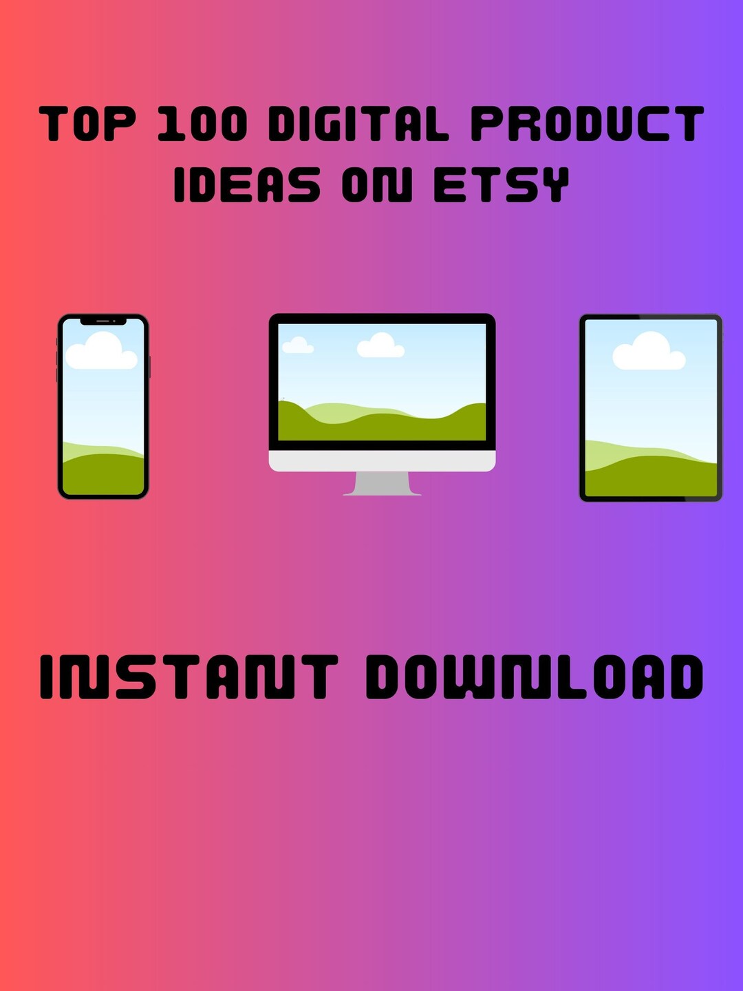 Top 100 List of the Best Digital Product Ideas on Etsy Etsy