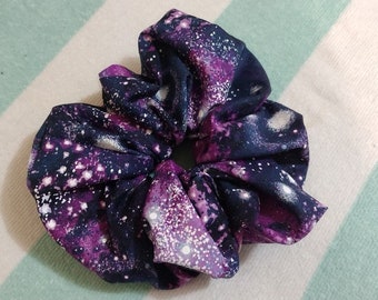 Galaxy Pattern glitter scrunchie