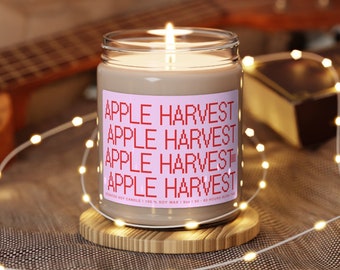 Apple Harvest Scented Soy Candle | Housewarming gift | Aromatherapy Candles | Well-being Candles | Sleep, Stress, Focus, Happiness