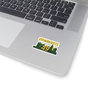 Naklejka na laptopa UNC Charlotte 49ers, naklejka na laptopa na uczelnię zdjęcie 4