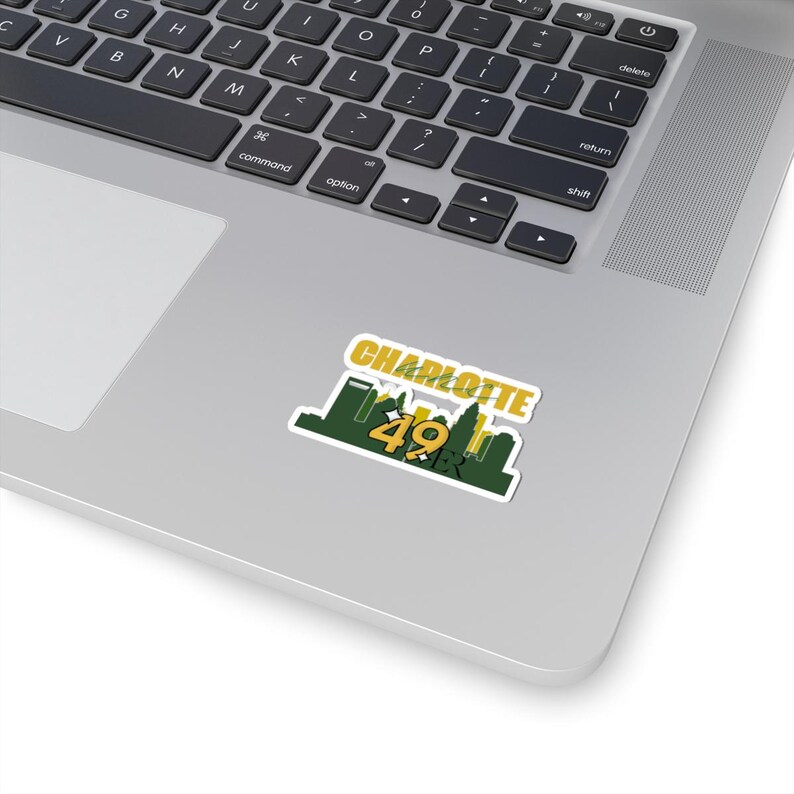 Naklejka na laptopa UNC Charlotte 49ers, naklejka na laptopa na uczelnię zdjęcie 4