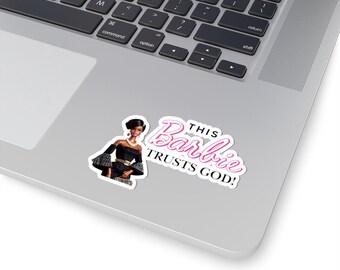 This Doll Trusts God Sticker | Stickers For Laptop, Stanley Cups, Notebooks