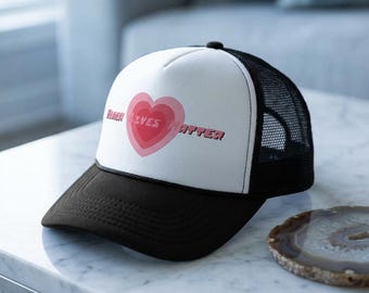 Black Lives Matter Trucker Hat | Powerpuff Girls Font | Stylish Activist Cap