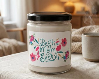 Świeca sojowa „Najlepsza mama na świecie” 250 g, świeca z okazji Dnia Matki