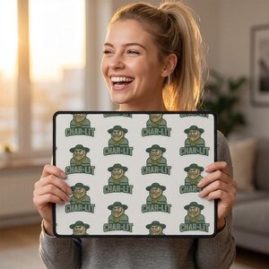 UNC Charlotte CharLIT Schreibtischunterlage |  Modernes Schreibtisch Accessoire für 49ers Fans