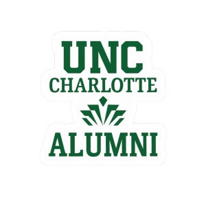 UNC Charlotte Alumni Sticker: Bone Design - College Memorabilia image 2