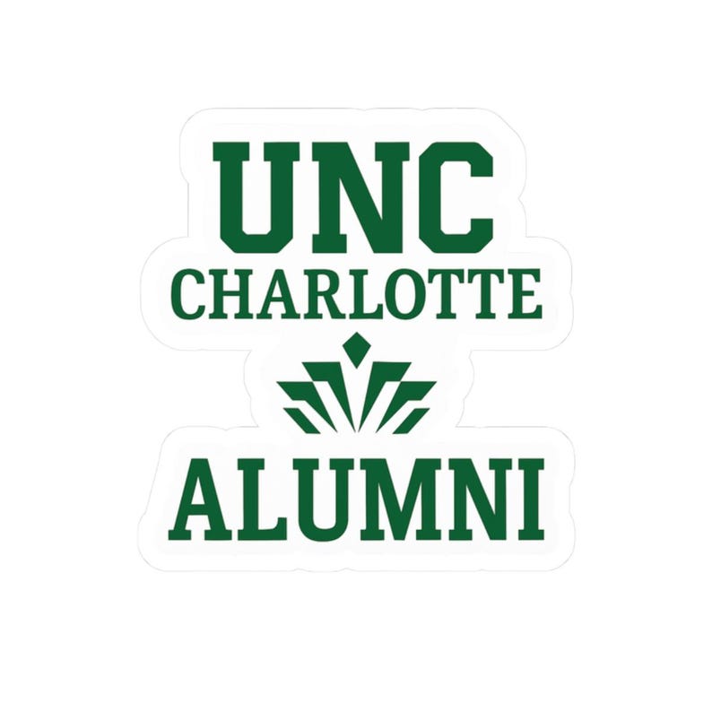 UNC Charlotte Alumni Sticker: Bone Design - College Memorabilia image 2