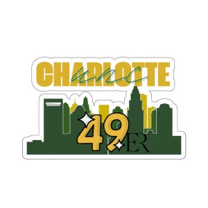 Naklejka na laptopa UNC Charlotte 49ers, naklejka na laptopa na uczelnię zdjęcie 8