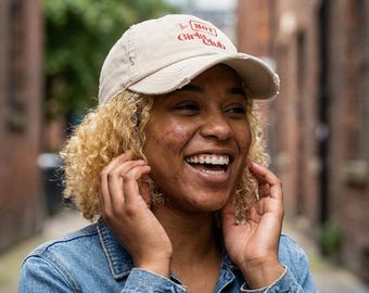 Embroidered Meg The Stallion Fan Hot Girls Club Dad Hat, Distressed Cap for Fans of Meg Thee Stallion, Rapper Embroidery Baseball Cap, Hip