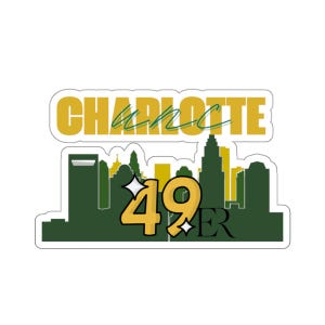 Naklejka na laptopa UNC Charlotte 49ers, naklejka na laptopa na uczelnię zdjęcie 10
