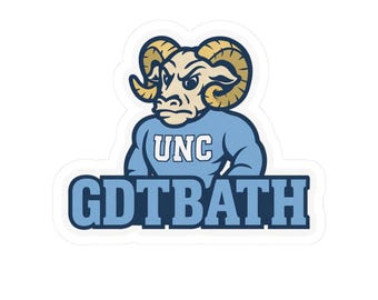 UNC Tar Heels Sticker: Laptop, Phone, Stanley Cup Decal